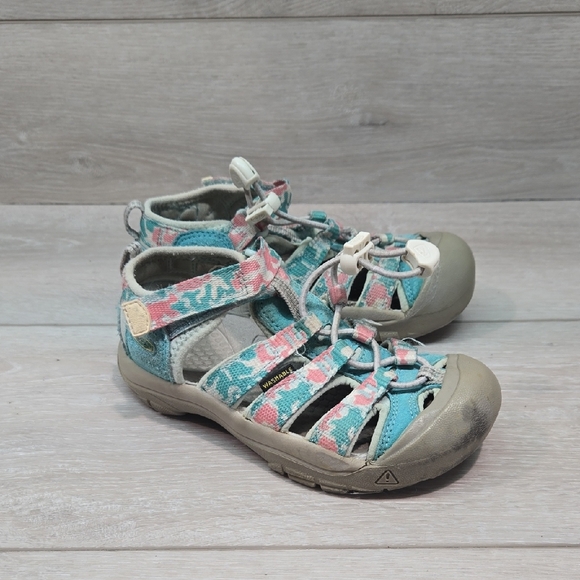 Keen Kids Girl Waterproof Fisherman Multi-Color Sandals Shoes Sz 12 Toddler - Picture 1 of 10